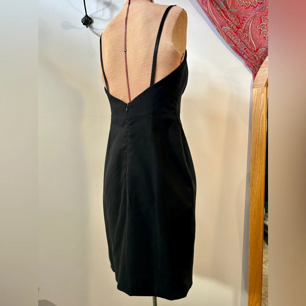 Laundry by Shelli Segal Vintage black sweetheart spaghetti strap dress size 4 - Picture 10 of 15